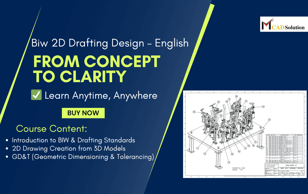 BIW Fixture Design - 2D Drafting