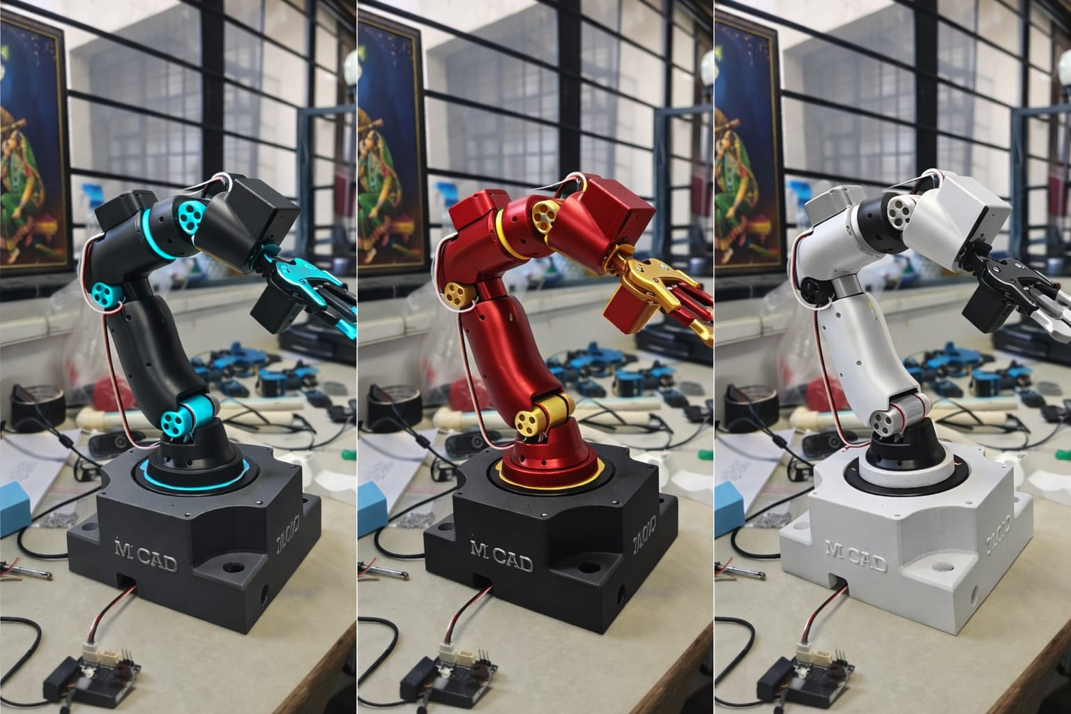 M CAD robotic arm lab variants